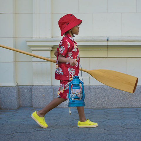 Demand partner native shoes boy wearing yellow native shoes